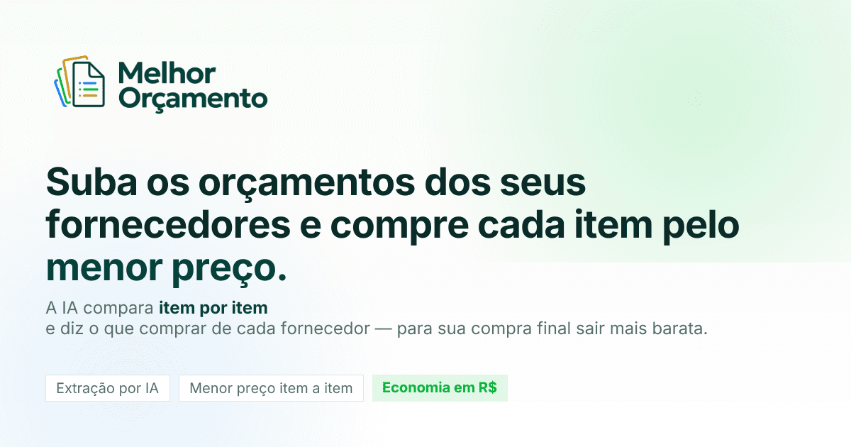 Melhor Orçamento